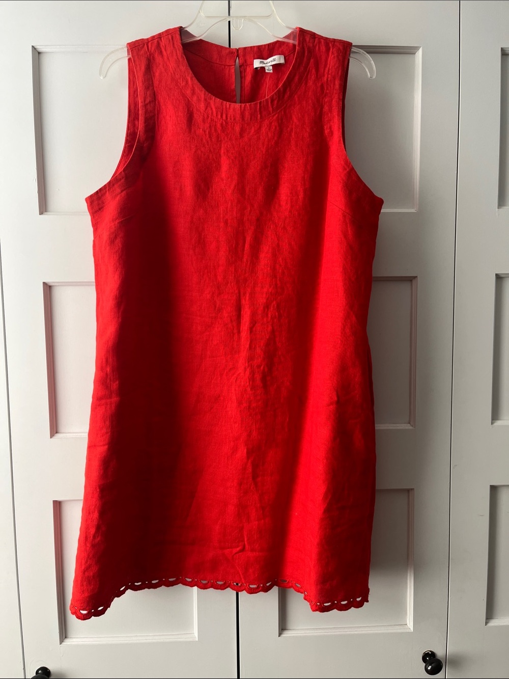 Poppy Sleeveless Madewell Linen Shift Dress